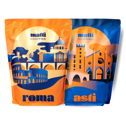 Zestaw kawa Roma + Asti 2000g